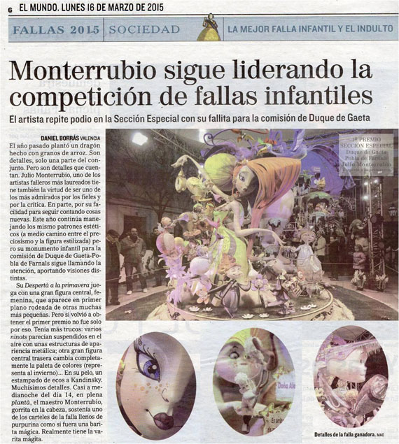 El diario El Mundo destaca la labor del “Dios” Monterrubio